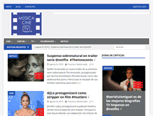 Tablet Screenshot of musicacinetv.com